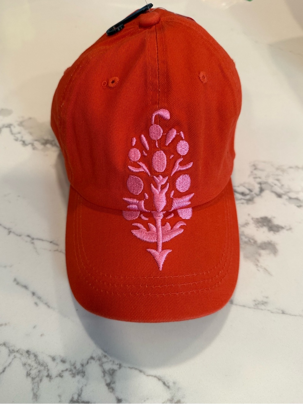 Free People FP Movement Buti Logo Baseball Hat Burnt Orange Pink Embroidered Cap